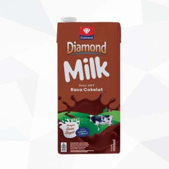 1 DUS ISI 12 DIAMOND SUSU UHT COKLAT TPK 1000mL
