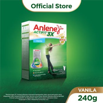 1 DUS ISI 24 ANLENE ACTIFIT 3X SUSU BUBUK HI-CALCIUM VANILA BOX 240/230g