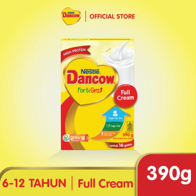 DANCOW FORTIGRO SUSU BUBUK FULL CREAM BOX 390g