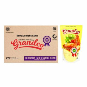 GRANDCO MINYAK GORENG REFILL PCH 500mL (1 Dus / 1 Karton isi 24)