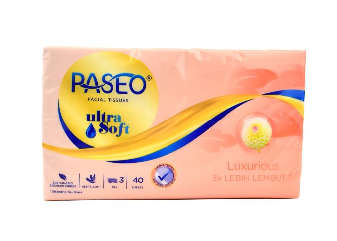 Paseo 40 sheets Ultra Soft Tisu Wajah / Facial Tissue
