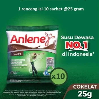 ANLENE SUSU BUBUK HI-CALSIUM COKELAT RCG 10x25g