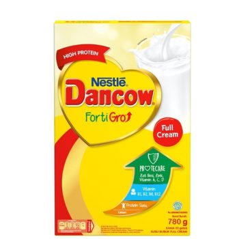 1 DUS ISI 12 DANCOW FORTIGRO SUSU BUBUK FULL CREAM BOX 780g