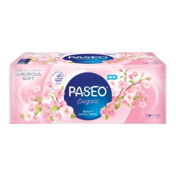 Paseo Elegant Beauty Luxurious Soft 510 ply Tisu Wajah Semua Jenis Kulit / Facial Tissue for All Skin