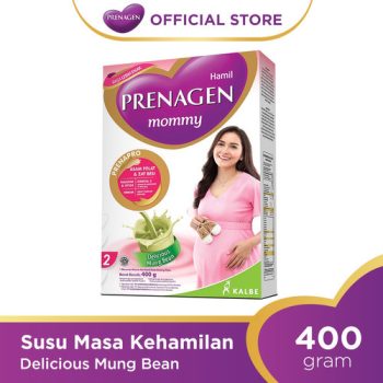 1 DUS ISI 12 PRENAGEN MOMMY SUSU BUBUK IBU HAMIL DELIC.MUNG BEAN BOX 400/360g