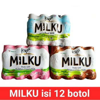 1 KRAT ISI 12 MILKU SUSU UHT ORIGINAL BTL 200mL