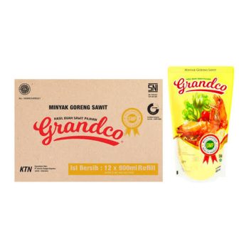 GRANDCO MINYAK GORENG SAWIT PCH 900mL (1 Dus / 1 Karton isi 12)