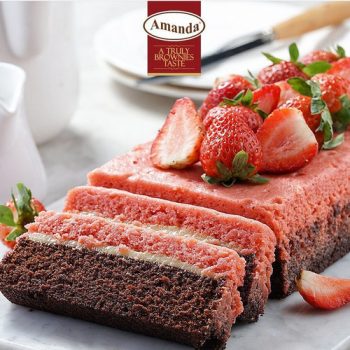 Amanda Stroberi | StrawberryAMANDA BROWNIES KUKUS ORIGINAL | Kue Brownies Kukus Amanda Rasa Original Oleh-Oleh Khas Bandung