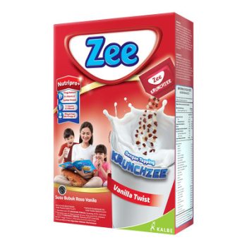 ZEE SUSU BUBUK KRUNCHZEE VANILLA TWIST BOX 337.5/340g