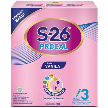 1 DUS ISI 12 S-26 PROCAL SUSU BUBUK PERTUMBUHAN 3 VANILA BOX 400g