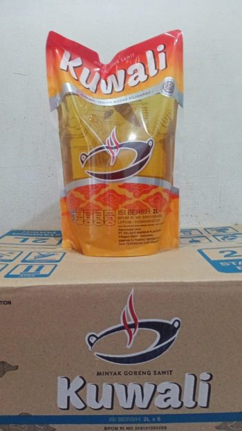 KUWALI MINYAK GORENG SAWIT (REFILL) PCH 2000ml Dus (1 Karton isi 6)