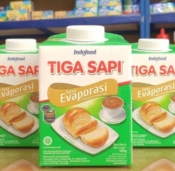 1 DUS ISI 12 TIGA SAPI SUSU EVAPORASI TPK 500g