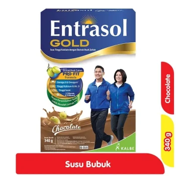 ENTRASOL GOLD SUSU BUBUK COKLAT BOX 340g