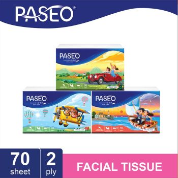 Paseo Travel Pack Character 70 sheets Tisu Wajah / Facial Tissue