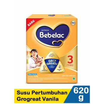 BEBELAC 3 SUSU PERTUMBUHAN GROGREAT+ VANILA BOX 620g