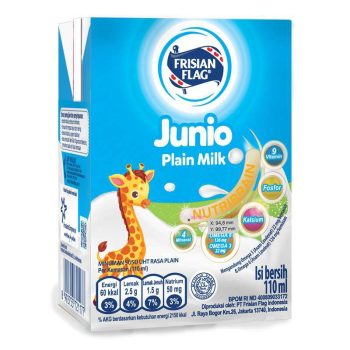 1 DUS ISI 36 FRISIAN FLAG SUSU CAIR JUNIO PLAIN MILK TPK 110mL