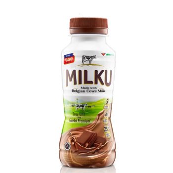 1 KRAT ISI 24 MILKU SUSU UHT COKELAT PREMIUM BTL 200mL