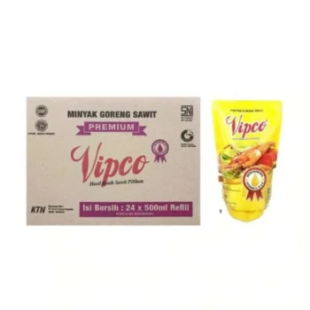 VIPCO MINYAK GORENG REFILL PCH 500mL (1 Dus / 1 Karton isi 24)
