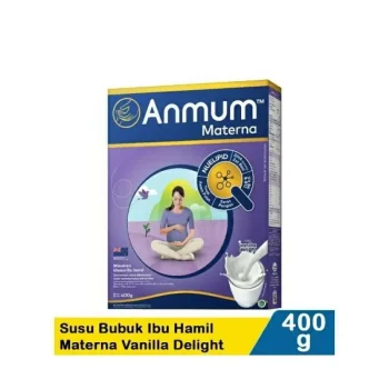 1 DUS ISI 12 ANMUM SUSU BUBUK IBU HAMIL MATERNA VANILLA DELIGHT BOX 400g