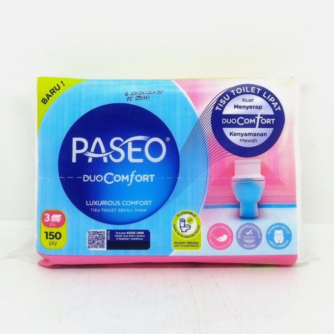 Tisu Paseo 150 ply Duo Comfort Tisu Toilet