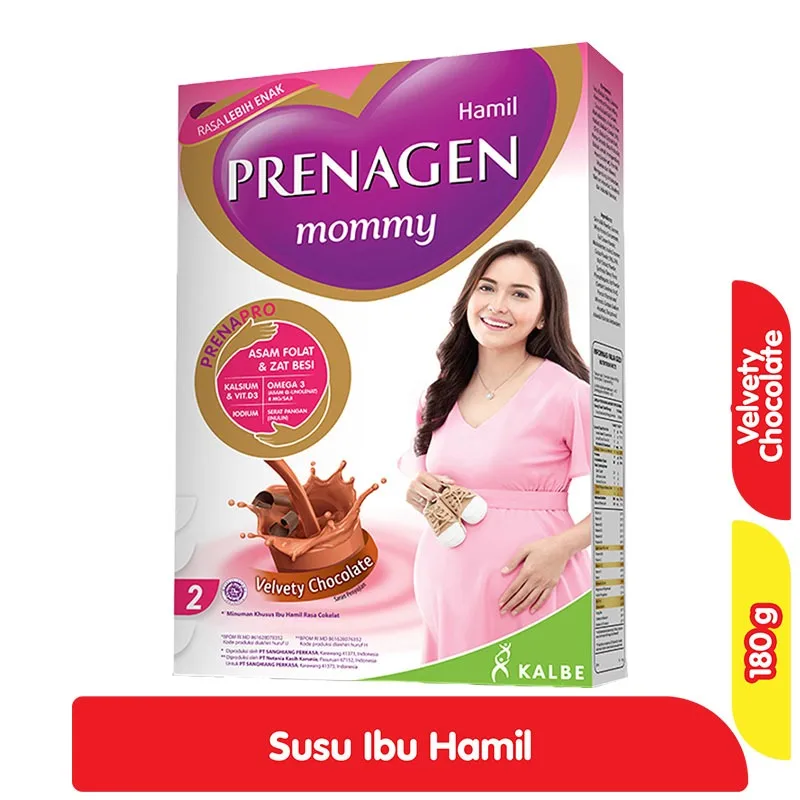 1 DUS ISI 24 PRENAGEN MOMMY EMESIS SUSU BUBUK IBU HAMIL COKLAT BOX 200/180g