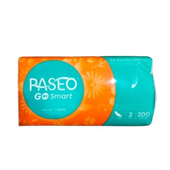 Paseo Go Smart 200 sheets Tisu Wajah / Facial Tissue