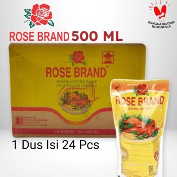 Rose Brand 500ml DUS | ROSE BRAND MINYAK GORENG PCH 500mL (1 DUS / 1 KARTON ISI 24)