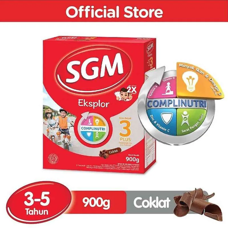 1 DUS ISI 10 SGM EKSPLOR 3+ SUSU PERTUMBUHAN PRESINUTRI COKLAT BOX 900g