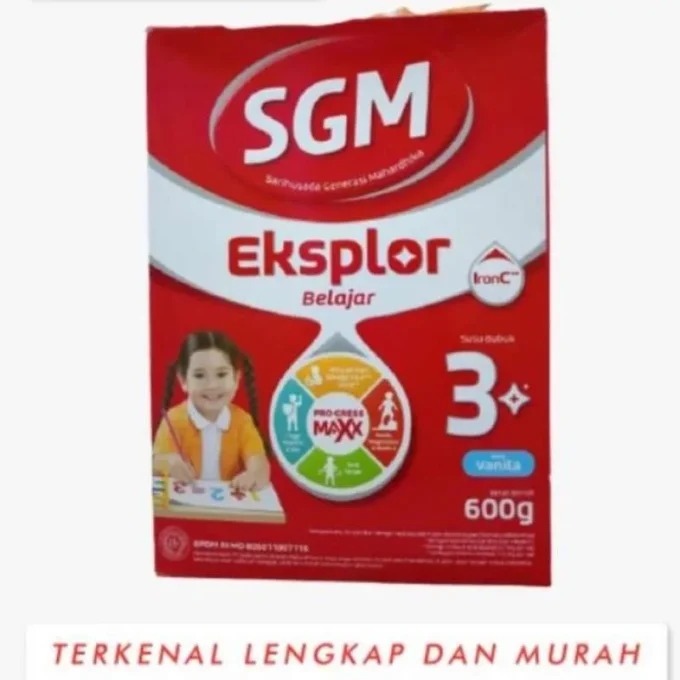 1 DUS ISI 12 SGM EKSPLOR 3+ PRO-GRESSMAXX SUSU PERTUMBUHAN VANILA BOX 600g
