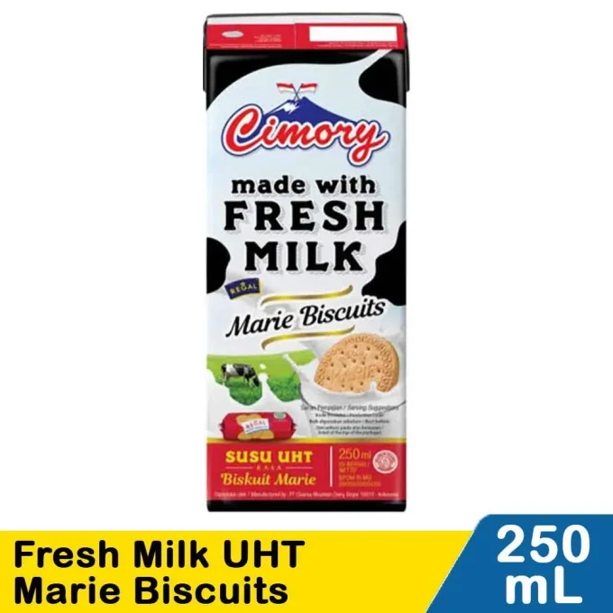 1 DUS ISI 24 CIMORY FRESH MILK UHT MARIE BISCUITS TPK 250mL