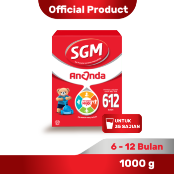 1 DUS ISI 10 SGM ANANDA 2 FORMULA BAYI BUBUK 6 -12 BULAN BOX 1000g