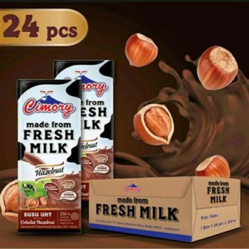 1 DUS ISI 24 CIMORY FRESH MILK UHT HAZELNUT TPK 250mL