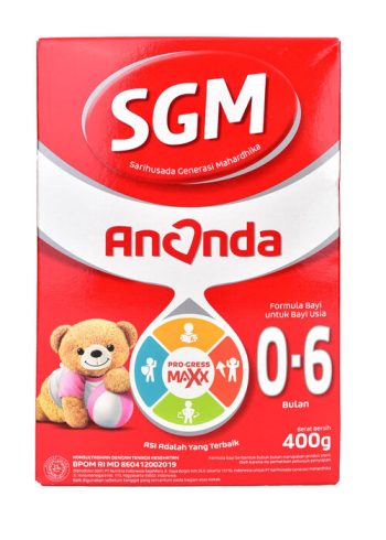 1 DUS ISI 24 SGM ANANDA 1 FORMULA BAYI BUBUK 0-6 BULAN BOX 400g
