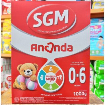 1 DUS ISI 10 SGM ANANDA 1 FORMULA BAYI BUBUK 0-6 BULAN BOX 1000g