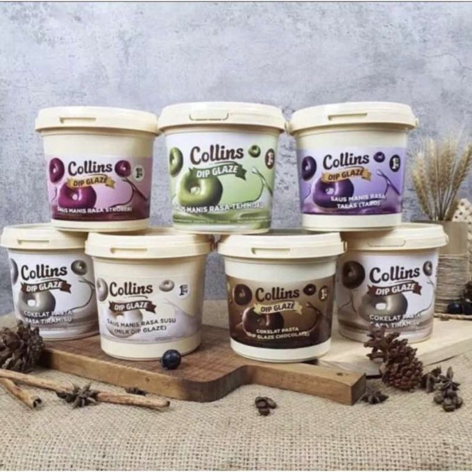 Collins Glaze DONAT REPACK 250 Gram 1 PCS/RASA | Dip Glaze Dipping Glaze Topping Donat