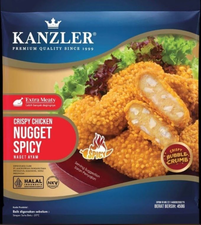 Kanzler Crispy Spicy Nugget 450gr | Nugget Ayam Kanzler