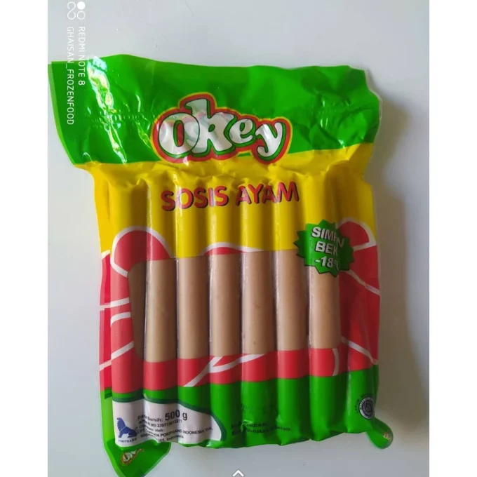 Okey Chicken Sausage / Sosis Ayam 500 GRAM