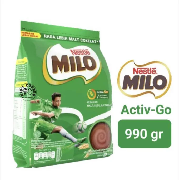 1 DUS ISI 12 MILO HEALTY DRINK ACTIV-GO PCK 990g