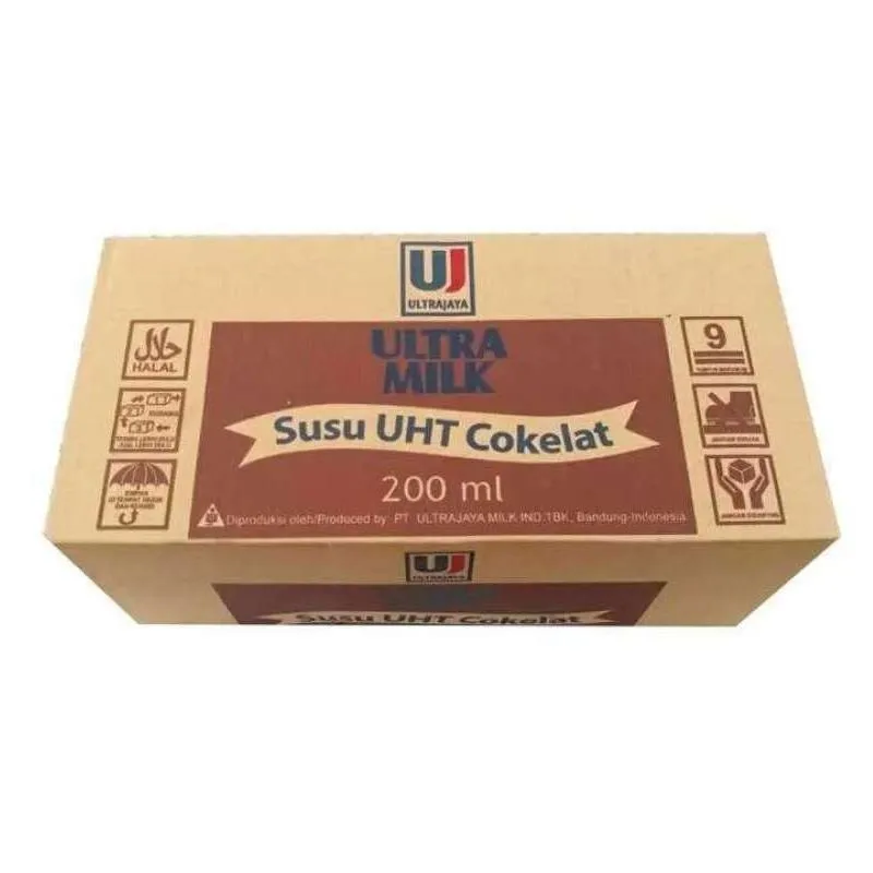 1 DUS ISI 24 ULTRA MILK SUSU UHT STERIL SLIM COKLAT TPK 200mL