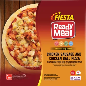 PIZZA FIESTA CHICKEN SAUSAGE AND CHICHKEN BALL READY TO MEAL