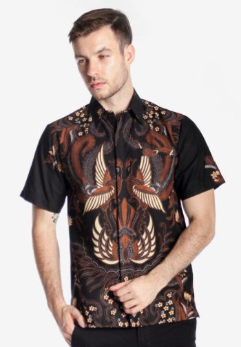 Hadinata Batik Pria Kemeja Pendek Adelio