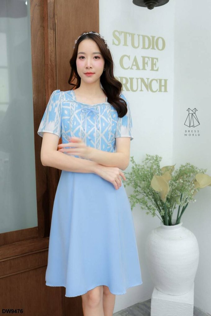DW9476-PIK Pink | Dress Wanita Import Thailand