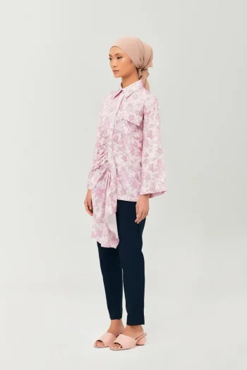 Yellow Daffodil Ruched Top | Atasan Wanita | Import Malaysia