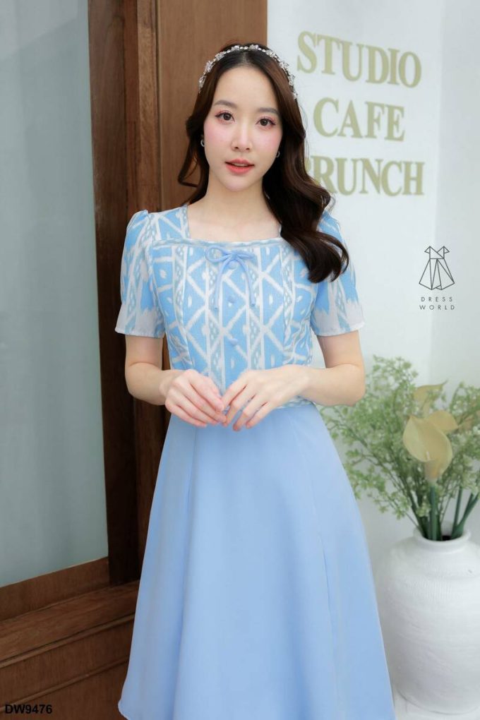 DW9476-PIK Pink | Dress Wanita Import Thailand