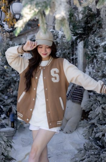 FY4200-BRN | Outer Wanita | Jaket Import Thailand