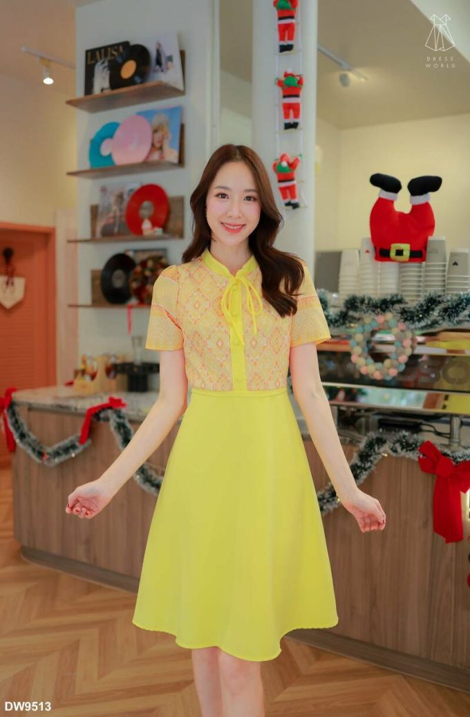 DW9513-WHE | Dress Wanita Import Thailand