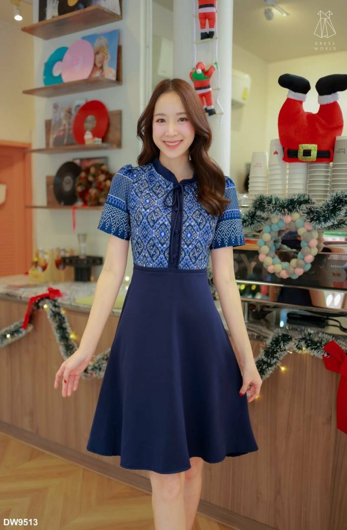 DW9513-WHE | Dress Wanita Import Thailand