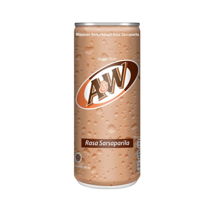 A&W Sarsaparila Minuman Soda Can 250ml