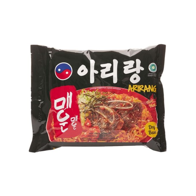 Merupakan mie instan ala korea yang memiliki rasa yang khas dan unik. Arirang Mie Goreng Pedas ini sangat cocok untuk anda pecinta makanan pedas. *PENTING!! Sangat disarankan bagi pembeli/penerima untuk merekam video saat pembukaan paket, Karena video ini diperlukan sebagai bukti saat Ada keluhan mengenai pesanan anda. Tanpa adanya bukti video ini, akan sangat sulit untuk Kami bisa memperoses keluhan/permintaan anda BPOM: MD 231510074083 Halal MUI: 00090012840700