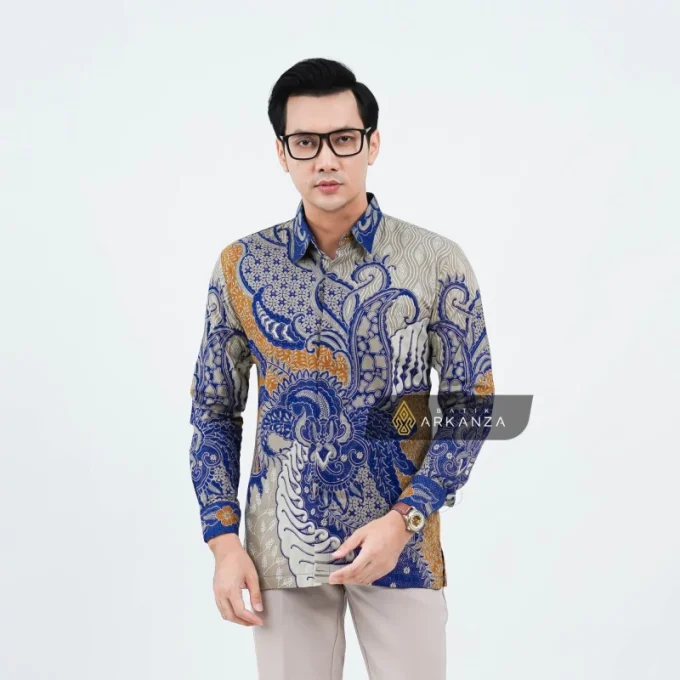 Kemeja Batik Slimfit Motif Argani